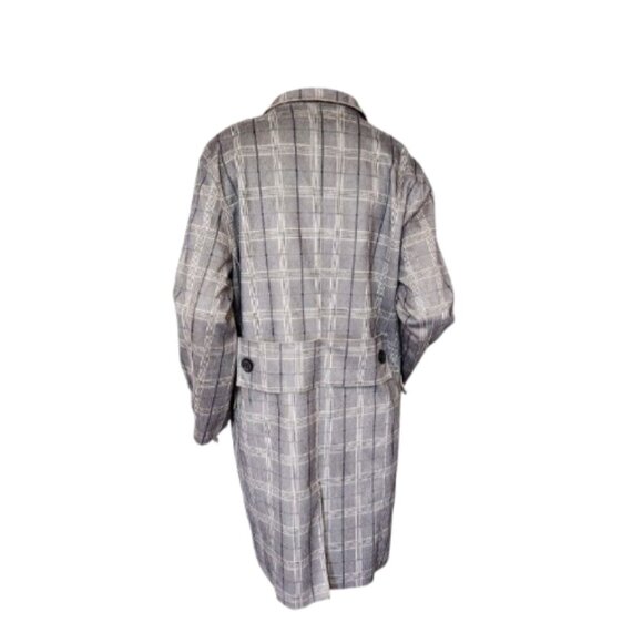 Blank NYC for Anthropologie Renegade Longline Plaid Blazer Jacket 42" bust - Picture 6 of 13